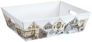 Korb Weihnachtsdorf große Größe