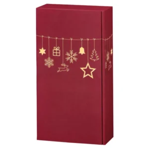 2er Geschenkkarton Lino "Christmas" rot