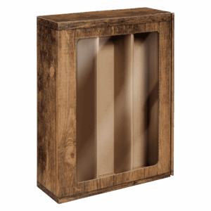 Präsentkarton mit Sichtfenster - Passepartout Vintage - 3er