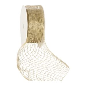 Lurexband 'Stretchy Rhomb' mit Draht - Gold